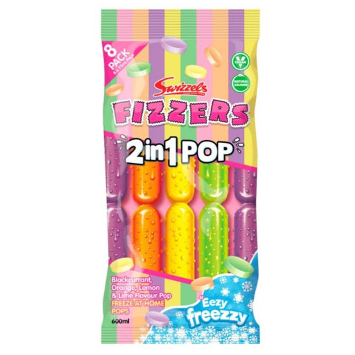 SWIZZELS FIZZERS 2 IN 1 ICE POPS 8PK