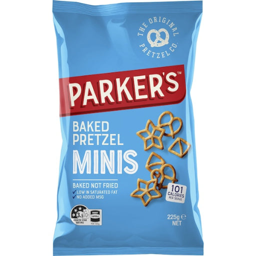 PARKERS PRETZELS TWISTS MINI 225G
