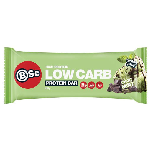 BODY SCIENCE LOW CARB BAR CHOC MINT 60G