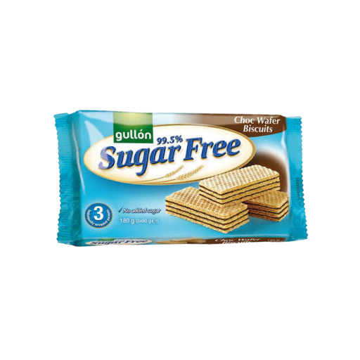 GULLON SUGAR FREE CHOCOLATE WAFER BISCUITS 180G