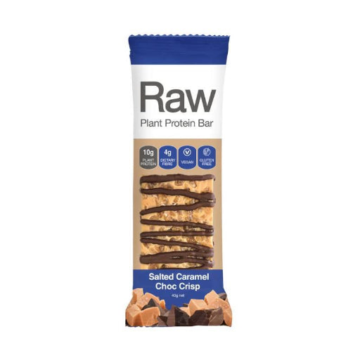 PROTEIN BAR RAW SALTED CARAMEL CHOC CHIP 40G