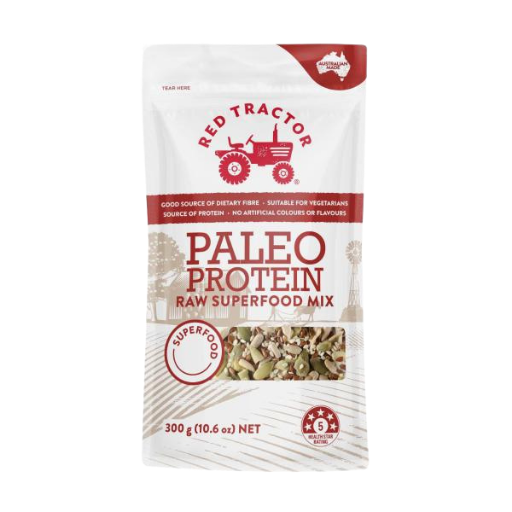 RED TRACTOR PALEO PROTEIN RAW SUPERFOOD MIX 300G