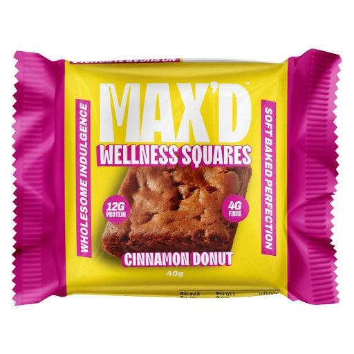 MAX'D WELLNESS SQUARES CINNAMON DONUT 40G