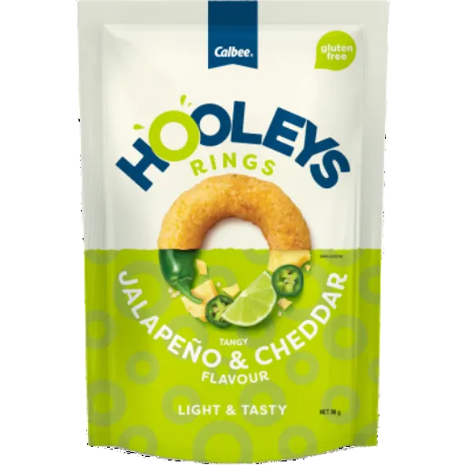 HOOLEYS RINGS TANGY JALAPENO & CHEDDAR 90G