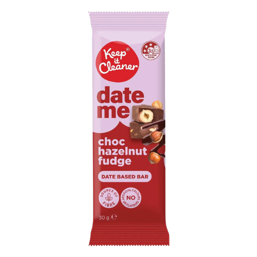 KEEP IT CLEANER DATE ME CHOC HAZELNUT FUDGE DATE BASED BAR 30G