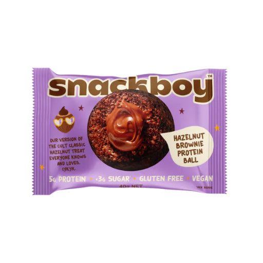 SNACKBOY HAZELNUT BROWNIE BALL 40G