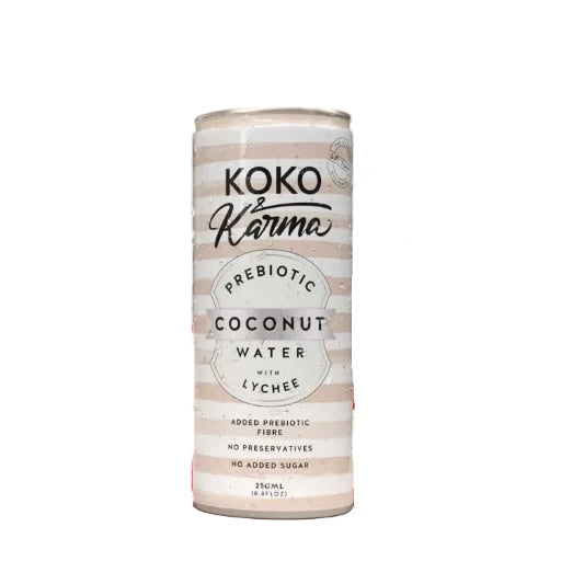 KOKO & KARMA LYCHEE PREBIOTIC COCONUT WATER 250ML
