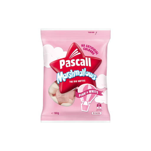 PASCALL PINK & WHITE MARSHMALLOWS 180G