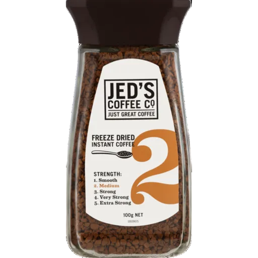 JEDS #2 MEDIUM ROAST FREEZE DRIED COFFEE 100G