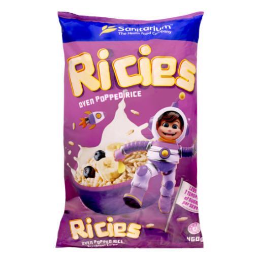 RICIES OVEN POPPED RICE BREAKFAT CEREAL 460G