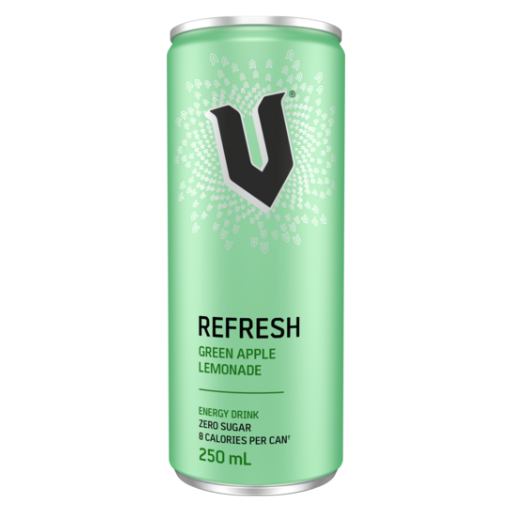 V ENERGY REFRESH GREEN APPLE LEMONADE 250ML