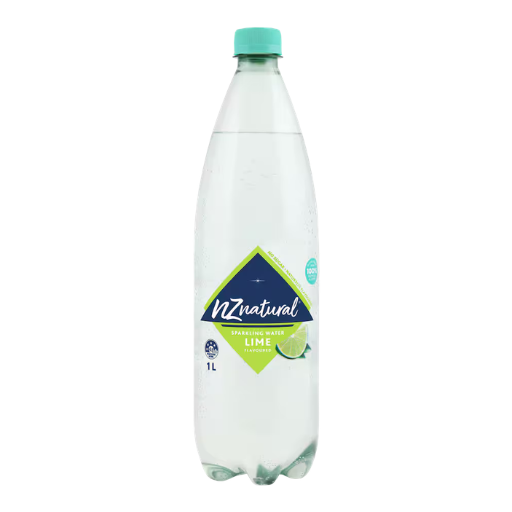 NZ NATURAL SPARKLING WATER LIME 1L
