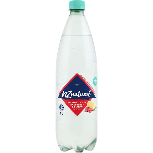 NZ NATURAL SPARKLING RASPBERRY LEMON 1L