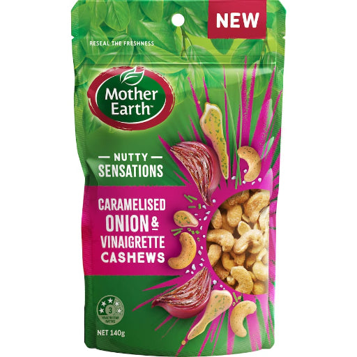 MOTHER EARTH CARAMELISED ONION/CASHEW 140G