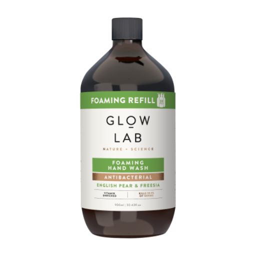 GLOW LAB HAND WASH ANTIBACTERIAL ENGLISH PEAR & FREESIA 900ML