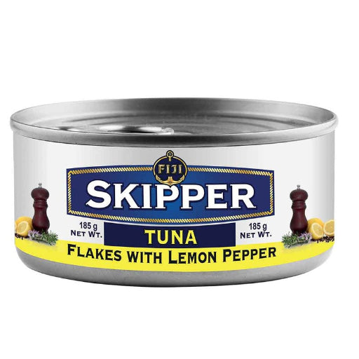 SKIPPER TUNA FLAKES LEMON PEPPER 185G