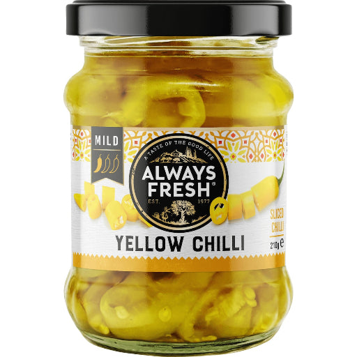 ALWAYS FRESH CHILLI SLICED YELLOW 210G