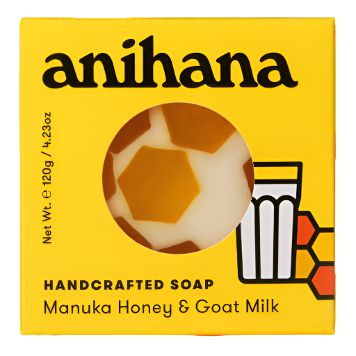 ANIHANA MANUKA HONEY & GOATS MILK SOAP BAR 120G
