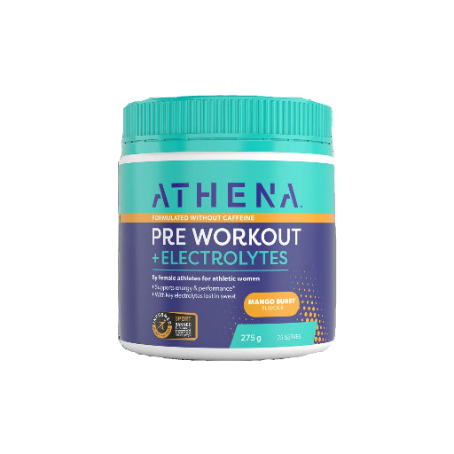 ATHENA PRE WORKOUT ELECTROLYTES MANGO BURST 275G