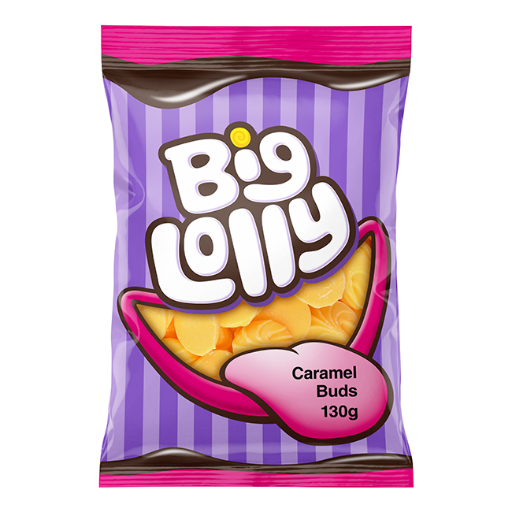 BIG LOLLY CARAMEL BUDS 130G