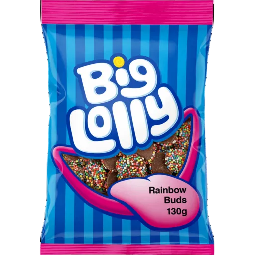 BIG LOLLY RAINBOW BUDS 130G