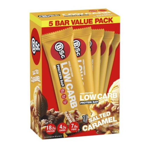 BODYSCIENCE PROTEIN LOW CARB SALTED CARAMEL 5PK 60G