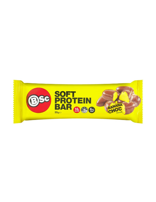 BODYSCIENCE SOFT PROTEIN BAR BANANA CHOC 55G