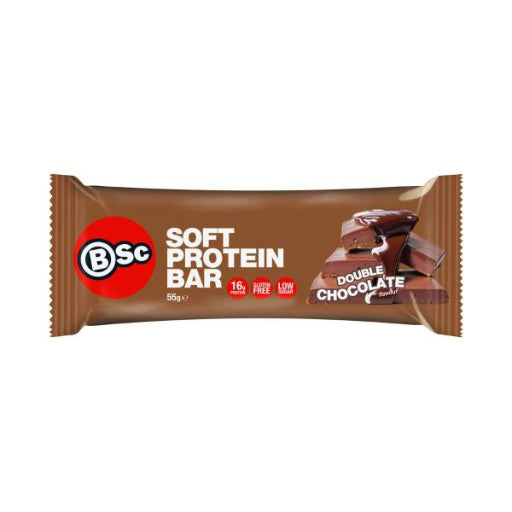 BODYSCIENCE SOFT PROTEIN BAR DOUBLE CHOC 55G