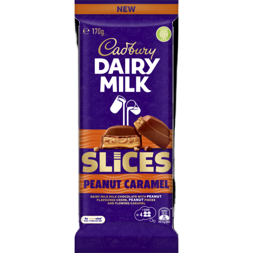 CADBURY PEANUT CARAMEL SLICE BLOCK 170G