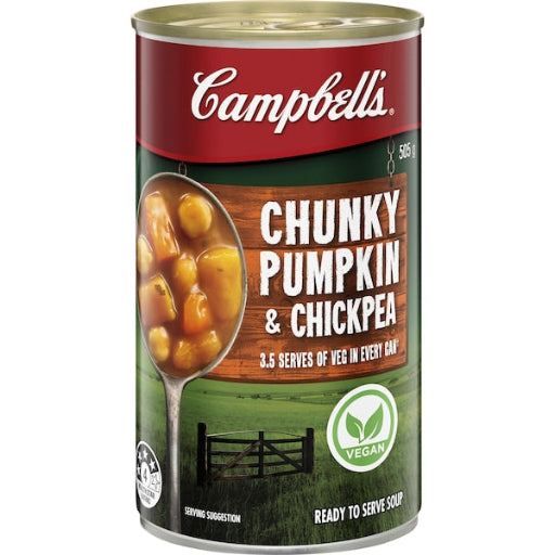 CAMPBELLS CHUNCKY PUMPKIN CHICKPEA SOUP 505G