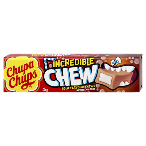 CHUPA CHUPS INCREDIBLE CHEW COLA 45G
