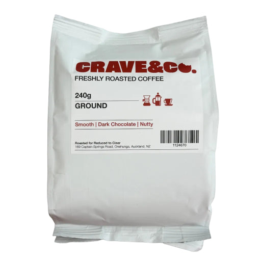 CRAVE & CO GROUND COFFEE 240G