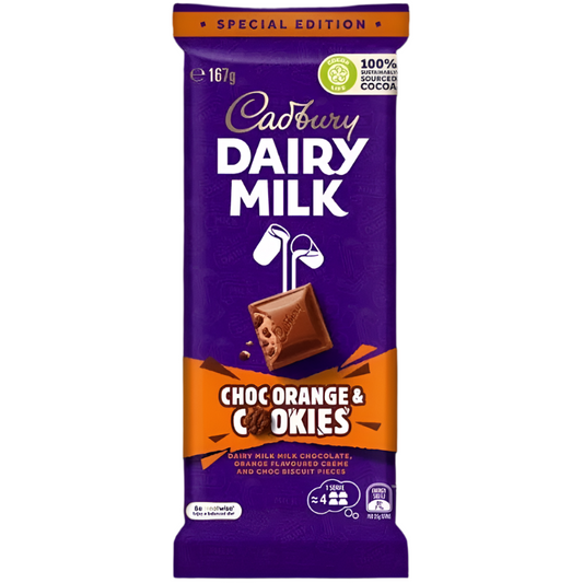 CADBURY CHOCOLATE ORANGE & COOKIE 167G