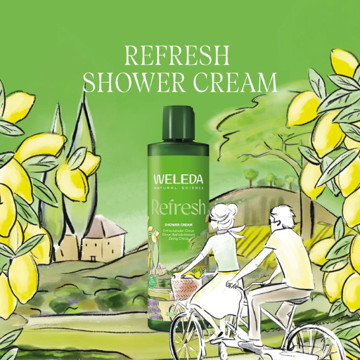 WELEDA CITRUS REFRESH SHOWER CREAM BODY WASH 400ML