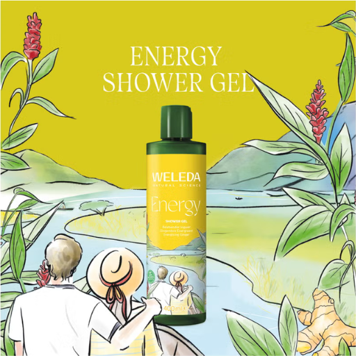 WELEDA ENERGY SHOWER GEL BODY WASH 400ML