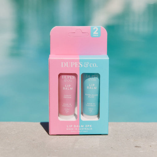 DUPES & CO LIP BALM CANDY/BUBBLE GUM 2PK