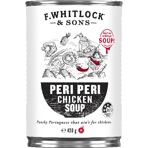 F WHITLOCK & SONS PERI CHICKEN SOUP 420G