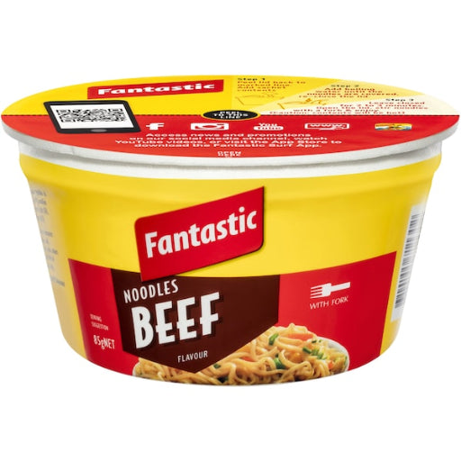 FANTASTIC BOWL NOODLES BEEF 85G