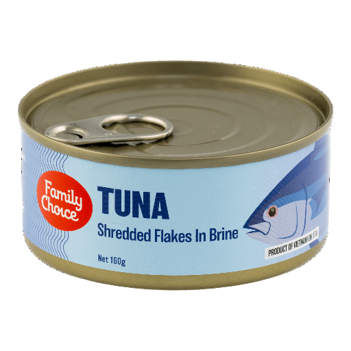 FAMILY CHOICE SKIPJACK TUNA SINGLES 160G
