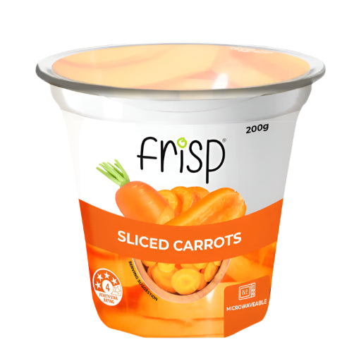 FRISP VEGGIE CUP SLICED CARROTS 200G