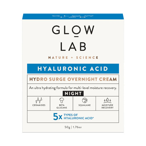 GLOW LAB HYALURONIC ACID HYDRO SURGE OVERNIGHT CREAM 50G