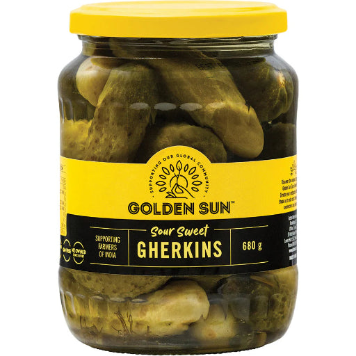 GOLDEN SUN SOUR GHERKINS 680G