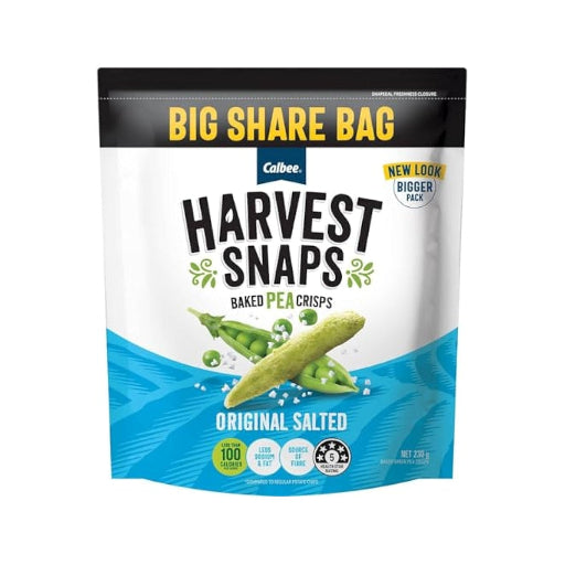 HARVEST SNAPS PEA ORIGINAL SALTED 230G