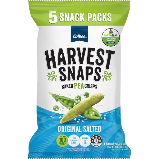 HARVEST SNAPS MULTIPACK ORIGINAL SALTED 5PK