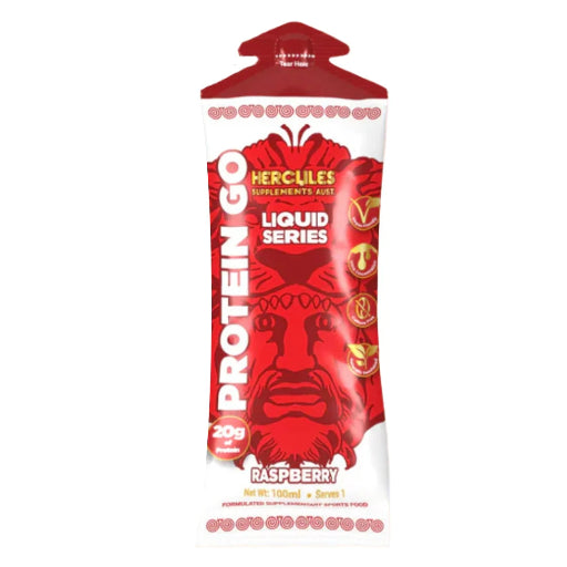 HERCULES PROTEIN GO GELS RASPBERRY 100G