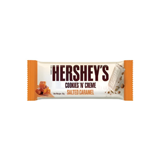 HERSHEYS COOKIES N CREAM SALTED CARML BAR 38G