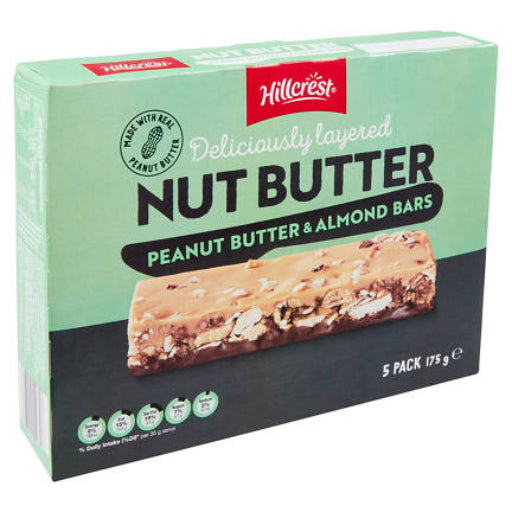 HILLCREST NUT BUTTER BAR PB & ALMOND 5PK