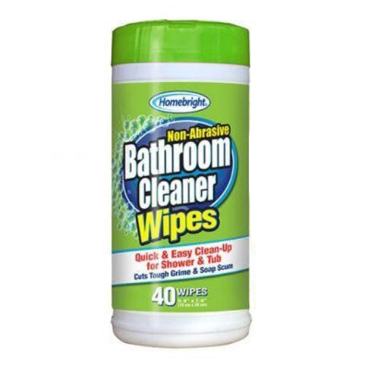 HOMEBRIGHT BATHROOM CLEANING WIPES 40PK
