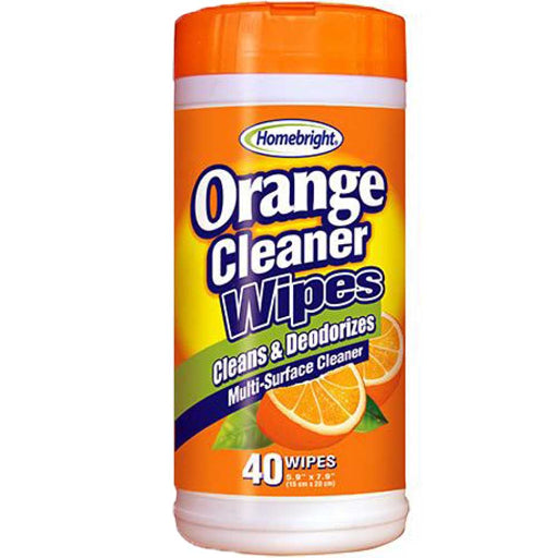 HOME BRIGHT CLEANING WIPES ORANGE 40PK