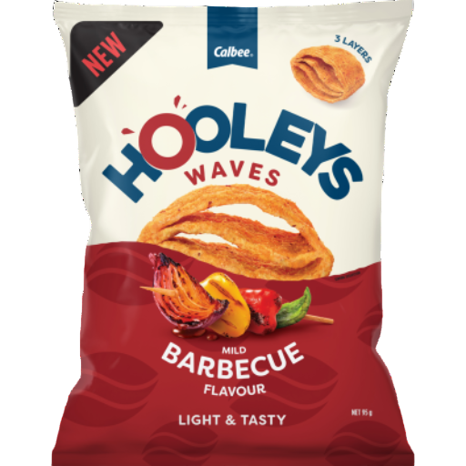 HOOLEYS WAVES BARBECUE 95G